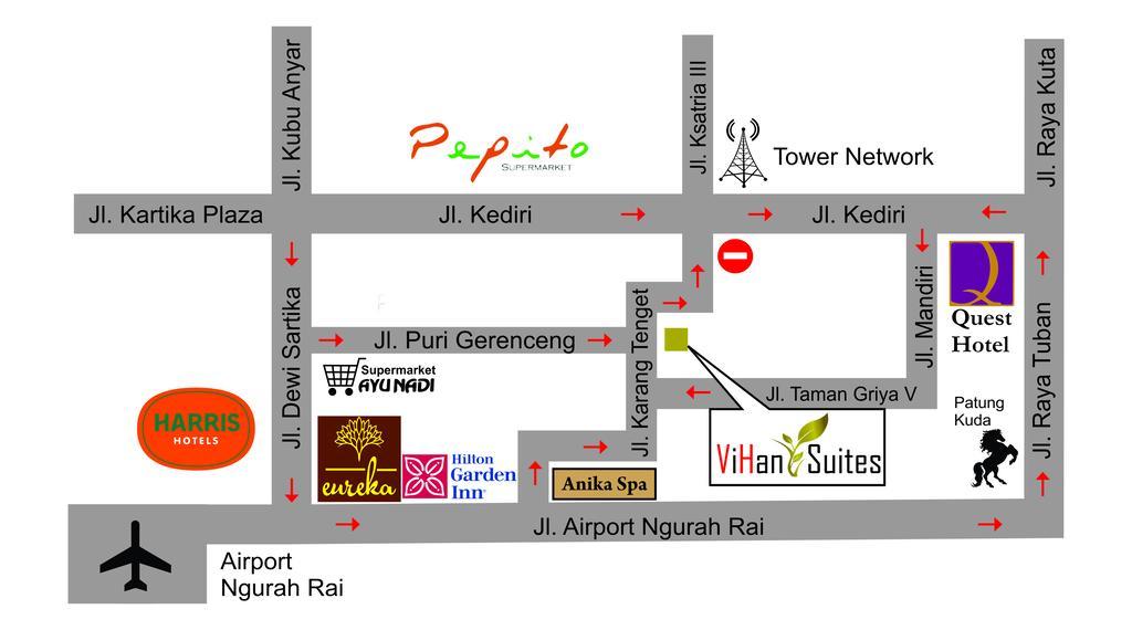 Vihan Suites Bali Kuta Lombok Exteriör bild